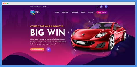 Lottery Website Template